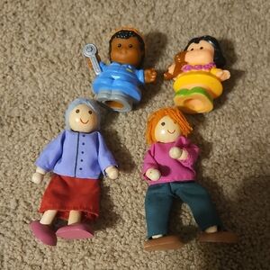 Little People Wooden Figures Lot